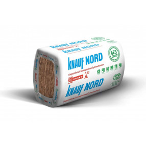 Минераловатный утеплитель KNAUF NORD 1250x600x100, плита