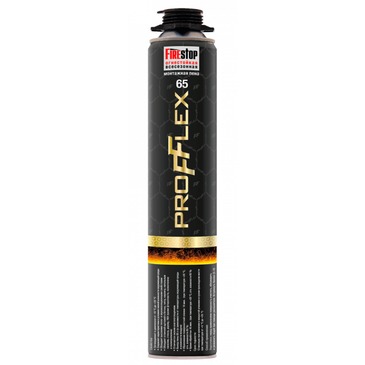 Профессиональная противопожарная монтажная пена Profflex Firestop 65