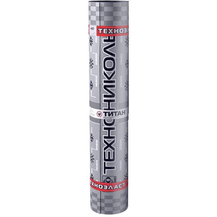 Рулонная кровля Технониколь Техноэласт Титан Top ЭКМ 1x10 м