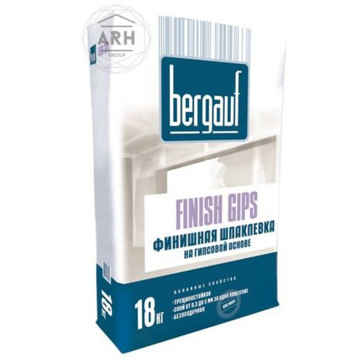 Bergauf Finish Gips шпатлевка гипсовая 18 кг