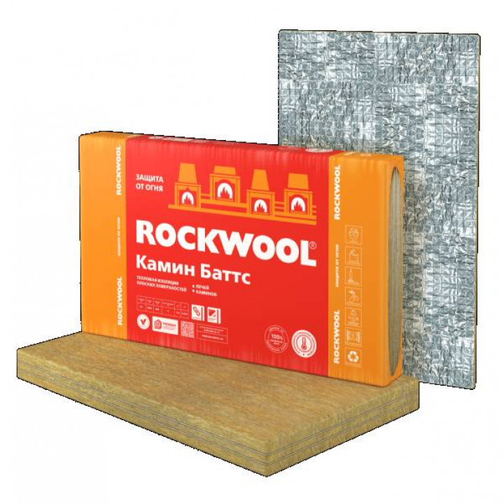 Утеплитель Rockwool Камин Баттс 1000 х 600 х 30