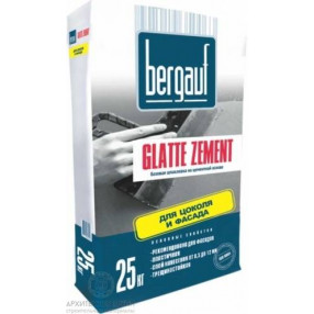 Bergauf Glatte Zement шпаклевка базовая Цементная 25 кг