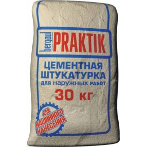 Bergauf Praktik Цементная штукатурка для наружных работ, 30 кг