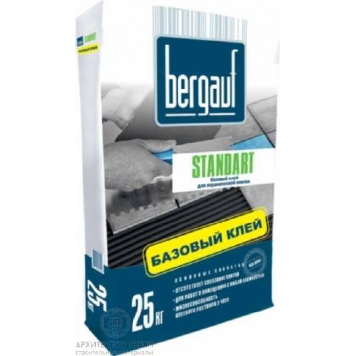 Bergauf Standart клей для плитки базовый 25 кг