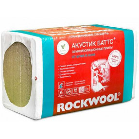 Rockwool Акустик Баттс Баттс 1000 х 600 х 50