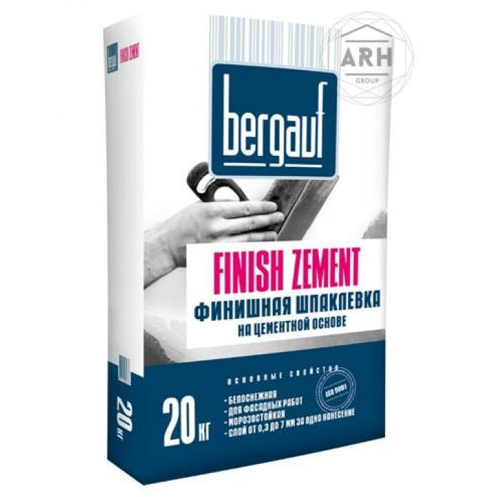 Bergauf Finish Zement шпатлевка цементная 20 кг