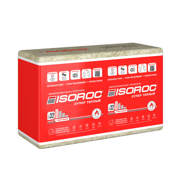 ISOROC Супер Теплый 100/610x1000/Е/К