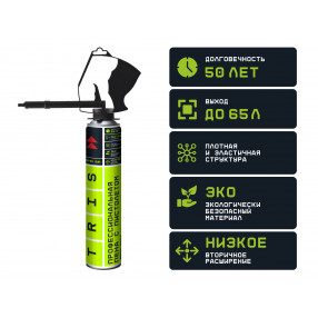 Профессиональная монтажная пена PRO-65 GUN с пистолетом