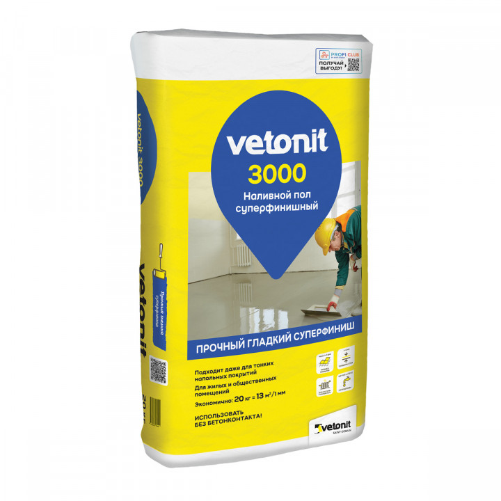 Суперфинишный наливной пол Vetonit 3000