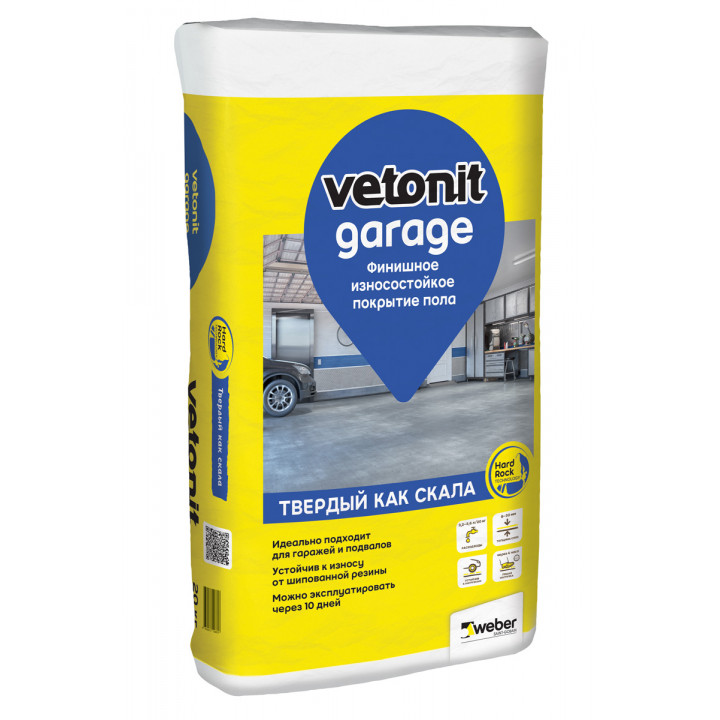 Финишное износостойкое покрытие пола Weber.Vetonit Garage